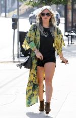 HILARY DUFF Out and About in Studio City 05/03/2015