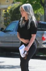HILARY DUFF Out and About in West Hollywood 05/01/2015