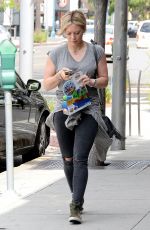 HILARY DUFF Out in Beverly Hills 05/09/2015