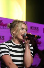 HILARY DUFF Performs at Kiss 108 Presents Kiss Concert 2015 in Mansfield