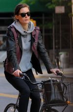 HILARY RHODA Riding a Bike Out in New York 05/26/2015
