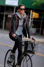 HILARY RHODA Riding a Bike Out in New York 05/26/2015