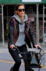 HILARY RHODA Riding a Bike Out in New York 05/26/2015