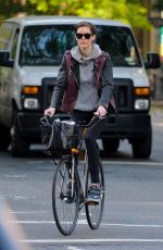 HILARY RHODA Riding a Bike Out in New York 05/26/2015