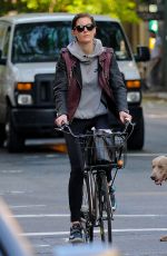 HILARY RHODA Riding a Bike Out in New York 05/26/2015