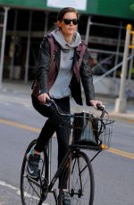 HILARY RHODA Riding a Bike Out in New York 05/26/2015