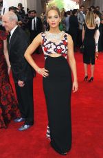 JENNIFER LAWRENCE at MET Gala 2015 in New York