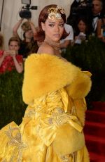 RIHANNA at MET Gala 2015 in New York