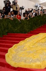 RIHANNA at MET Gala 2015 in New York