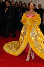 RIHANNA at MET Gala 2015 in New York