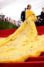 RIHANNA at MET Gala 2015 in New York