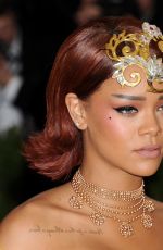 RIHANNA at MET Gala 2015 in New York