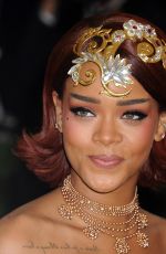 RIHANNA at MET Gala 2015 in New York