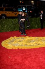 RIHANNA at MET Gala 2015 in New York
