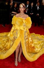 RIHANNA at MET Gala 2015 in New York
