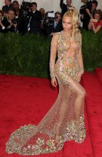 BEYONCE at MET Gala 2015 in New York