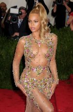 BEYONCE at MET Gala 2015 in New York