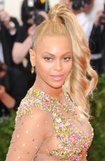 BEYONCE at MET Gala 2015 in New York