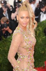 BEYONCE at MET Gala 2015 in New York