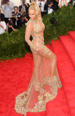 BEYONCE at MET Gala 2015 in New York