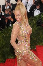 BEYONCE at MET Gala 2015 in New York