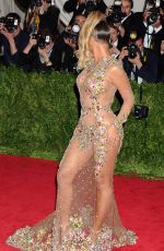 BEYONCE at MET Gala 2015 in New York