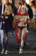 MARGOT ROBBIE on the Set of Suicide Squad 05/10/2015