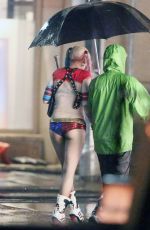 MARGOT ROBBIE on the Set of Suicide Squad 05/10/2015