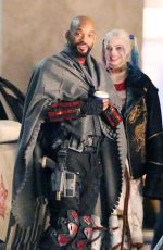 MARGOT ROBBIE on the Set of Suicide Squad 05/10/2015
