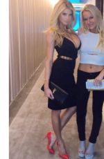 CHARLOTTE MCKINNEY at Mayweather vs Pacquiao Boxing Match in Las Vegas