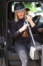 HILARY DUFF in Black Out in West Hollywood 05/06/2015