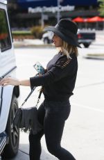 HILARY DUFF in Black Out in West Hollywood 05/06/2015