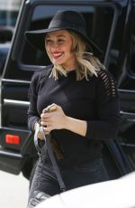 HILARY DUFF in Black Out in West Hollywood 05/06/2015