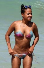 CHRISTINA MILIAN in Bikini at a Beach in Miami 05/15/2015