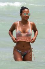 CHRISTINA MILIAN in Bikini at a Beach in Miami 05/15/2015