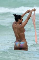 CHRISTINA MILIAN in Bikini at a Beach in Miami 05/15/2015