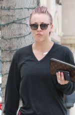 KALEY CUOCO Without Makup at a Nail Salon in Studio City 05/26/2015