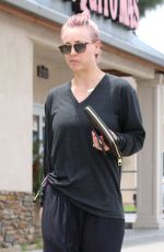 KALEY CUOCO Without Makup at a Nail Salon in Studio City 05/26/2015