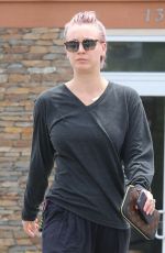 KALEY CUOCO Without Makup at a Nail Salon in Studio City 05/26/2015