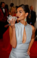 LILY ALDRIDGE at MET Gala 2015 in New York