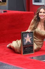 SOFIA VERGARA Honored with a Star on the Hollywood Walk of Fame in Los Angeles