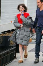 DAKOTA JOHNSON on the Set of How to be Single at Bloomingdales Store 05/18/2015