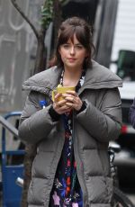DAKOTA JOHNSON on the Set of How to be Single at Bloomingdales Store 05/18/2015