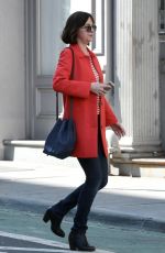 DAKOTA JOHNSON on the Set of How to be Single in Manhattan 05/26/2015