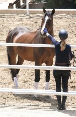 IGGY AZALEA at Horseback Riding in Los Angeles 05/26/2015