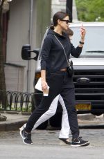 IRINA SHAYK Out and About in New York 05/14/2015