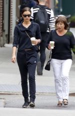 IRINA SHAYK Out and About in New York 05/14/2015