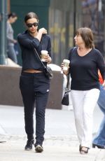 IRINA SHAYK Out and About in New York 05/14/2015