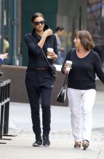IRINA SHAYK Out and About in New York 05/14/2015