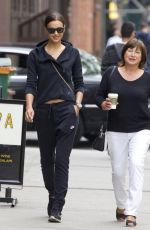 IRINA SHAYK Out and About in New York 05/14/2015